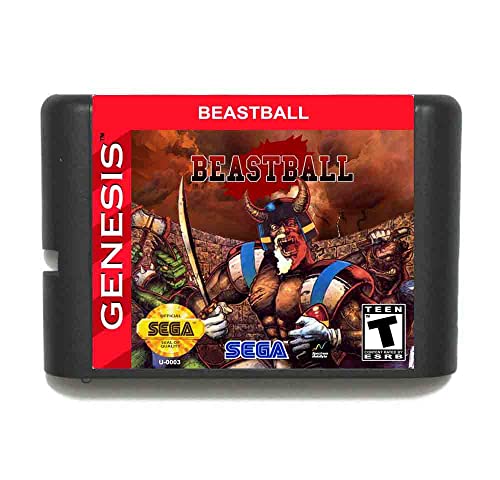 Игрална карта Beastball16 bit MD За Sega Mega Drive За Genesis