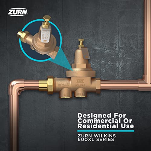 Намаляване на valve Zurn Wilkins 1-600XLC 1 600XL с връзки Cop/ Пот