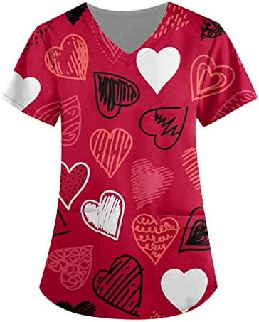Ризи за Свети Валентин за жени, Дамски Летни Блузи, графични Тениски, Дрехи размер плюс Y2k, Удобни Ежедневни Модни блузи