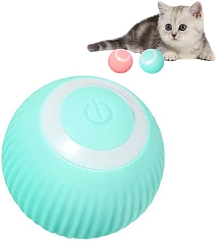 Интелигентна Играчка за Котки, Акумулаторна батерия Умен Топката Type-C, Въртящи се на 360 °, Играчка за Коте, Интерактивни