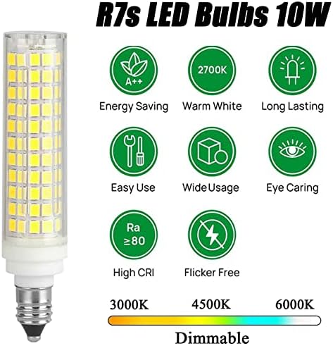 4 Опаковки E11 Led Лампа 12 Вата с регулируема яркост Мини-Свещници T4 База E11 Крушка 120 W Еквивалентна Замяна на Халогенни