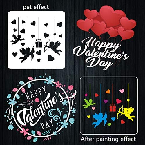 16 Опаковки Шаблон с Деня на Свети Валентин, на Набор от Шаблони за Създаване на Сватба на Деня на Свети Валентин, Пластмаса