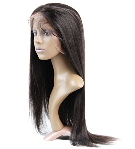 Перука от човешка коса на съвсем малък индийски дева Реми човешки коси цвят яки 1b, черен