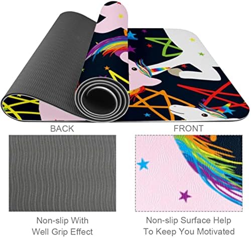 Универсална Подложка за практикуване на Йога, килимче за Йога, Черен Фон За плуване във водата с Лебед