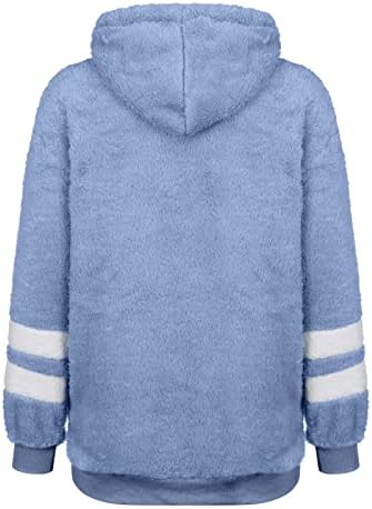 Дамски Пуловери Пролет 2023, Свободен Пуловер с качулка и дълъг ръкав, Плюшено Пуловер, Всекидневни Пуловер, мек вълнен