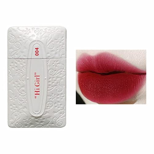 Опаковка Гланц за устни за момичета Velvet Fog Face визитка Глазура за устни Лек и тънък, Не е лесно да Избледнява Достъпна