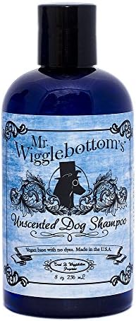Mr. Wigglebottom's® е Напълно Натурален шампоан за домашни любимци без мирис, 8 грама. - Вегетариански, без сулфати,